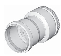 Odkouření kondenzační Brilon 52104126 - přechodka z flex trubky DN110/100 na trubku s hrdlem DN110